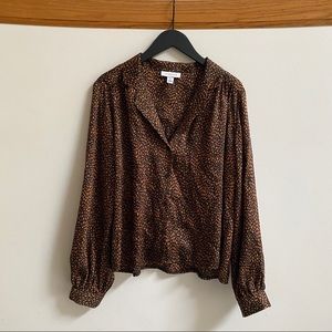 Topshop Flowy Printed Shirt